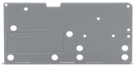 Ścianka koncowa Płytka końcowa WAGO Bloki zacisków do montażu na szynie Mocowanie szynowe