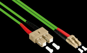 LW-815LS5 Duplex Jumper OM5 50/125µ LC/SC, LSZH, 15m, green