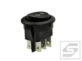 Przełącznik SMRS-203;6A/250V;22.5mm ON-OFF-ON;bistabilny;okrągły;6pin;