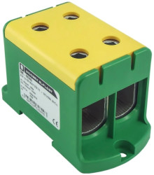 Złączka szynowa jednopolowa ZGX 2x150 mm2 żółto-zielona (Al-Cu) ENE-00365