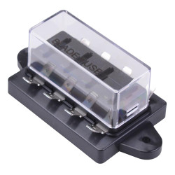 4 Way Standard Blade Compact Fuse Box 32VDC R3-76D-01-3104