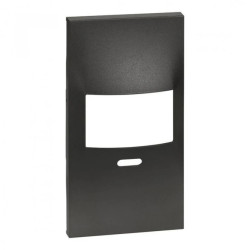 LIVING NOW plakietka łącznika automatycznego k4430 (z regulacją) 2mod. czarny KG17SL