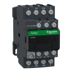 Stycznik TeSyS D 120V ac Schneider Electric styki: 4-biegunowy 0.5 KM 25 A 1 NO/1 NC 120V Pierścień LC1D1286G7