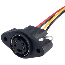 BKL 0204025 4-Pin DIN Chassis Mount Socket