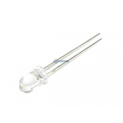 dioda LED 5mm biała ciepła przezr. 25000mcd