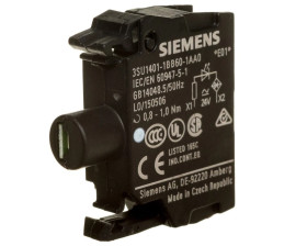 Oprawka blok LED biały 24V AC-DC montaż czołowy przył śrubowe SIRIUS ACT 3SU1401-1BB60-1AA0