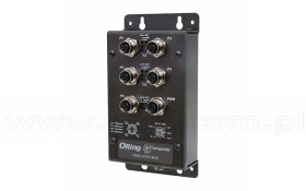 ORing TXPS-141XT-M12-24V, Switch M12, niezarządzalny, 5x 10/100/500 M12 PoE