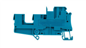 Złączka Szynowa 4-Przewodowa 4Mm2 Śrubowa/Wtykowa Niebieska Ut 4-Quattro/ 2P...