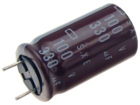 Kondensator elek. 330uF/100V;105C; SXE;wym.16x31mm;NIPPON(47)