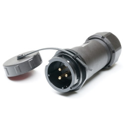 Przemysłowe złącze okrągłe 3-pinowe SY21 Mocowanie kablowe liniowe Gniazdo RS PRO Męski IP67 SY21