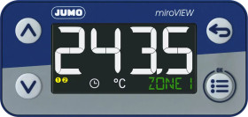 Cyfrowy miernik panelowy wielofunkcyjny Temperatura (RTD), czasomierz Jumo LCD