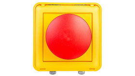 Plexo55 Wyłącznik Awaryjny 3A-250V Szary/Żółty 069547