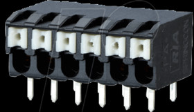 AST2230402 Spring-loaded terminal block, 4-pole, Ø 1.5 mm, RM 3.5