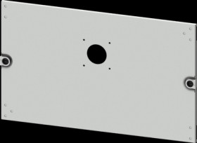 Aperture, rectangular, sheet steel, (W x H x D) 600 x 300 x 10 mm, light gray, 8PQ2030-6BA06