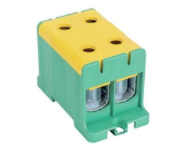 Blok rozdzielczy ‑ odgałęźny 2 ‑ polowy 35-150mm2 żółto-zielony montaż płaski FJ-E150/2/D 1000068