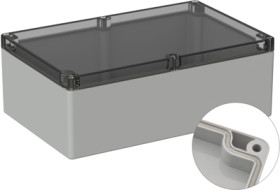 PC enclosure, (L x W x H) 240.3 x 160.3 x 90 mm, light gray (RAL 7035), IP66, 5U240011