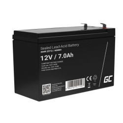 Akumulator żelowy 12V 7Ah 151x94x66 VRLA AGM / Green Cell AGM04