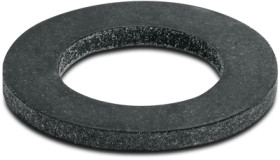 Flat seal, M12, (W x H) 20 x 1.6 mm, NBR, black, for IP68, 3241160