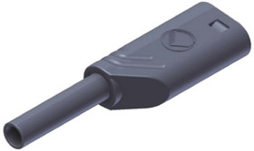 Adapter z wtykiem bananowym Męski Połączenie lutowane typ Wtyk bananowy Szary 10A Hirschmann Test & Measurement rozmiar