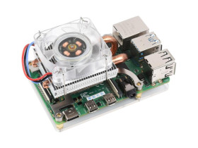Waveshare Low-Profile ICE Tower Cooling Fan for Raspberry Pi 4B/3B+/3B, Super Heat Dissipation