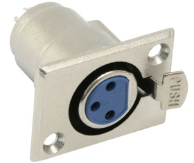 GNIAZDO MIKROFONOWE ŻEŃSKIE DO OBUDOWY METALOWE (ZLMIK-FEMGN-MET)