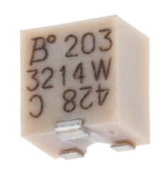 Potencjometr dostrojczy 20kΩ SMD 0.25W 5 -zwoje Regulacja górna 1,5 mm