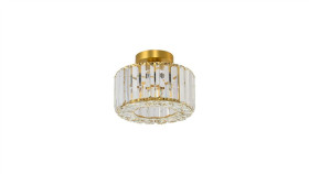 Plafon Galactico Z Eleganckim Szklanym Kloszem W Stylu Glamour Złote Elementy...