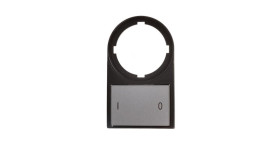 Tabliczka Opisowa 0-I 50X30mm Czarna Prostokątna M22s-St-X89 218147