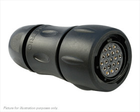 Złącze wielostykowe przemysłowe 19-pinowe Montaż na kablu Gniazdo Souriau Sunbank by Eaton