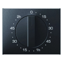 Element centralny z pokrętłem regulacyjnym do mechanicznego zegara antracyt mat lakierowany K.1 16357106