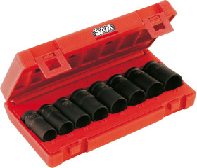 Nasadka udarowe, gniazdo: Głęboka nasadka udarowa, rozmiar: 17 mm, 18.5 mm, 20 mm, 21.5 mm, 23 mm, 24.5 mm, 26 mm, 27.5