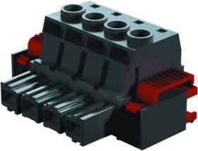 Weidmüller 1924630000 Obudowa złącza pin żeńskiego na kabel BUZ 10.16HP/03/180F AG BK BX, wire-to-board, piny: 3, 60 A,