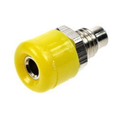 GNIAZDO BANAN 2mm ŻÓŁTE 24.107.3 15mm M5 10A 60V