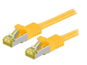S/FTP7-CU-020YL Patch cord S/FTP 6a linka Cu LSZH żółty 2m 26AWG