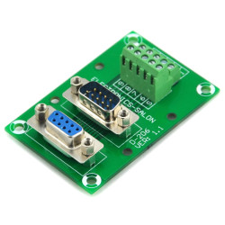 ELECTRONICS-SALON D-SUB DB9 Male/Female Header Breakout Board, DSUB.