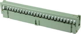 Female connector, 26 pole, pitch 2.54 mm, straight, gray, 09185266813