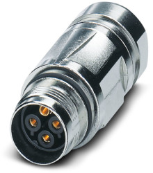 Jack, 4 pole, crimp connection, standard/SPEEDCON locking system, straight, 1245225