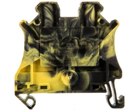 Złączka szynowa 2-przewodowa 4mm2 czarno-żółta Ex UT 4-FE 3047617 /50szt./