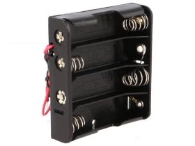 Koszyk na 4 baterie typu R3 (AAA) płaski