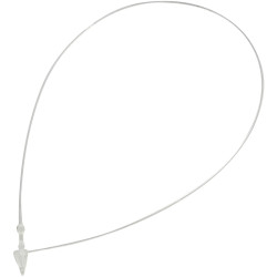 TruComponents 40003 Snap lock fastener 225mm 2mm Ecru Stepless adjustment