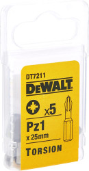 Bity PZ1 Dewalt 5szt DT7211-QZ CB-76075