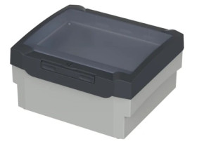 ABS/PC enclosure kit, (L x W x H) 229 x 204 x 116 mm, light gray/graphite gray, IP66, 20202401.HMT1