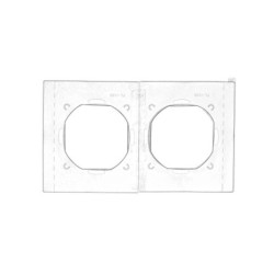 SIMON54 Nature DUN2 Uszczelka IP44 do ramki 2-kr.