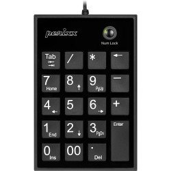 Perixx 11251 PERIPAD-202 U B Numeric keypad Black Colour Corded