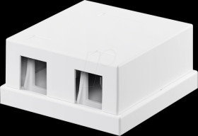 79366 Keystone empty housing 2 port, white