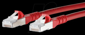 130845A066-E Patch cord RJ45 Cat.6A AWG26 S/FTP LSHF 10.0 m red