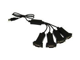Kabel konwertera złącze A USB A złącze B D-sub, 9-pinowe rodzaj B Męskie standard USB 1.1 RS PRO