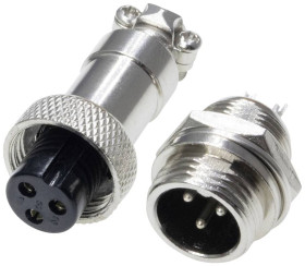 Pollin 453542 Złącze okrągłe, 1 zest.