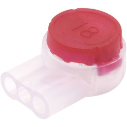 Quadrios 1905C132 Connector Protects Against Moisture 3-Pin 15 pcs Red