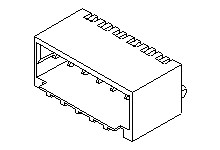 Wtyk PCB 14-pinowe raster: 1.5mm -rzędowe Molex Montaż powierzchniowy 2.5A 250.0 V.